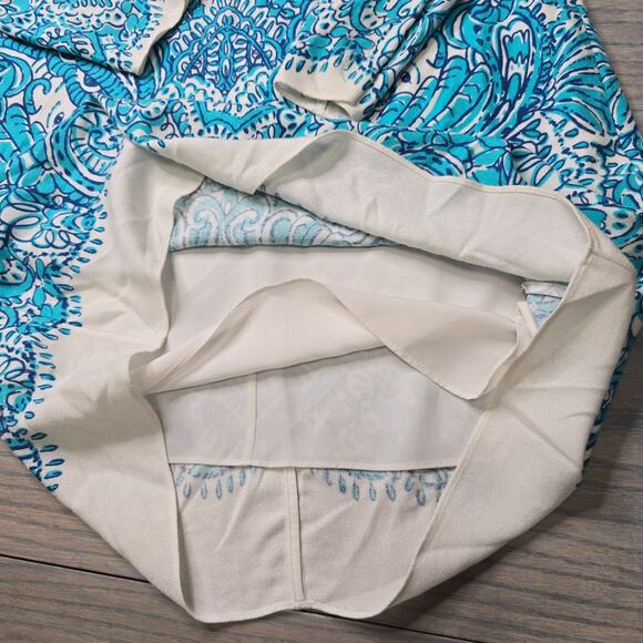 Lilly Pulitzer Ashby Rayon Tunic Dress Sea Blue Size M - Picture 8 of 11